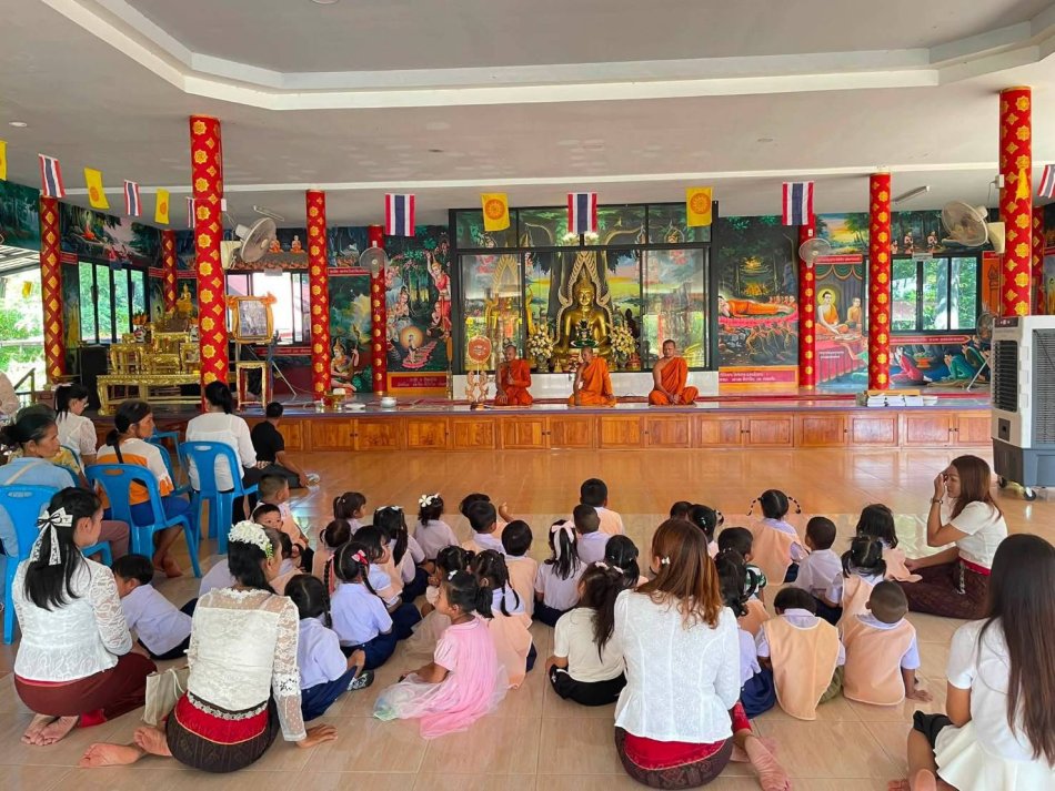 สืบสานประเพณีเข้าพรรษา ศูนย์พัฒนาเด็กเล็กเทศบาลตำบลโคกม้า
